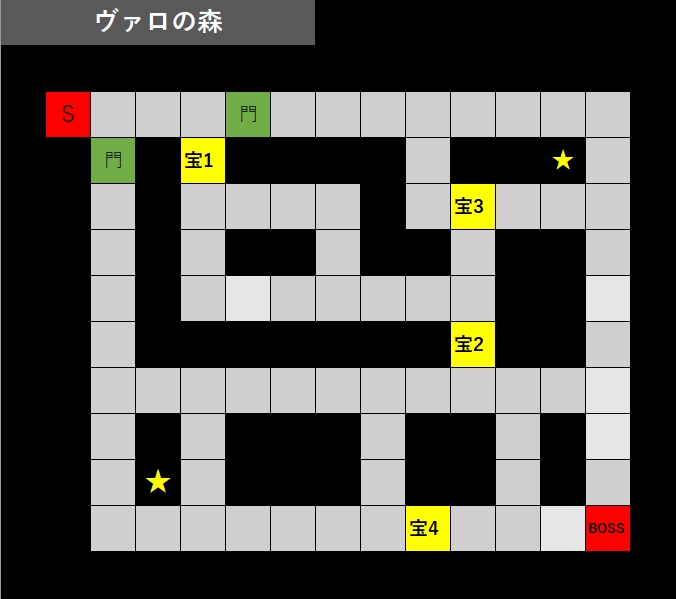 ヴァロの森 マップと地図